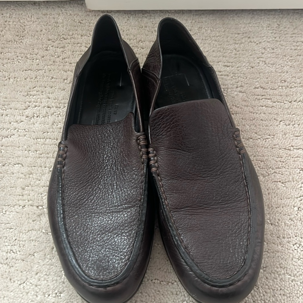 Brown moccasin loafer